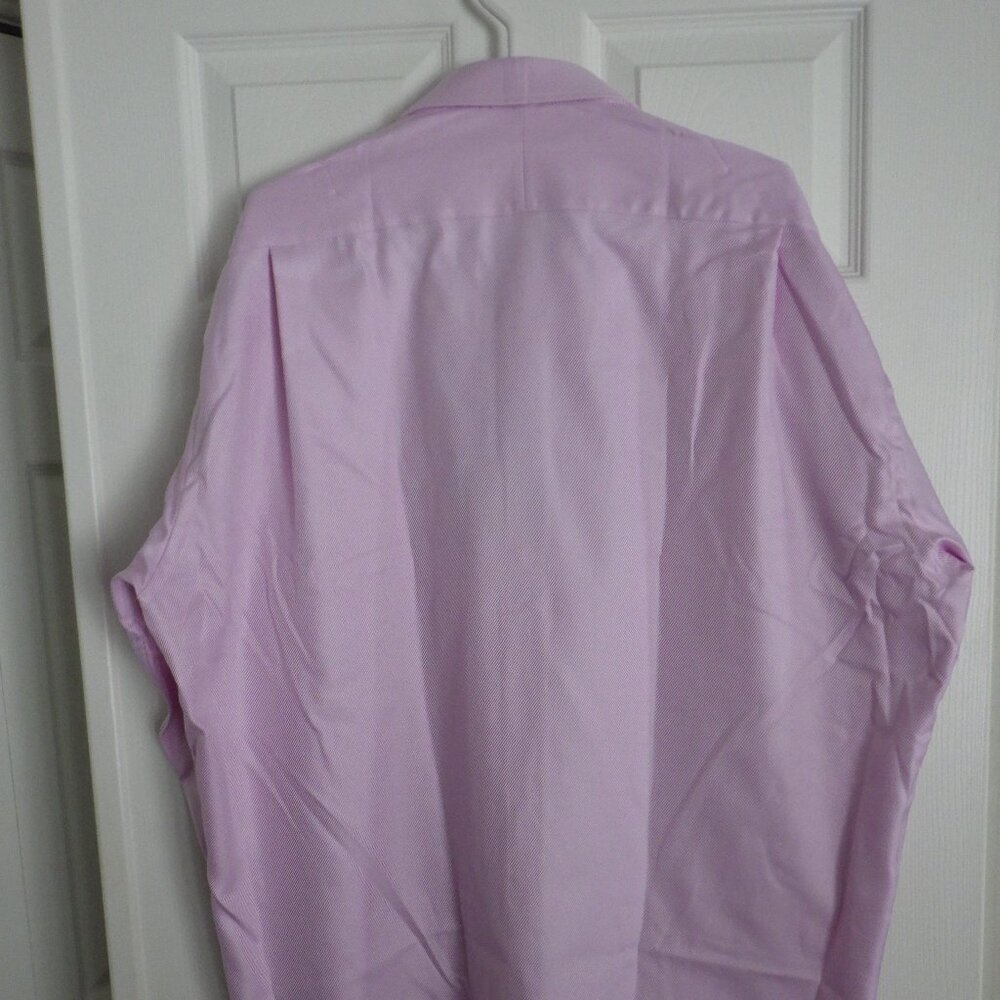 Jack Lipson Signature Men's Long Sleeve Dress Shirt Size L/18.5 Pink Dressy New - Picture 4 of 12